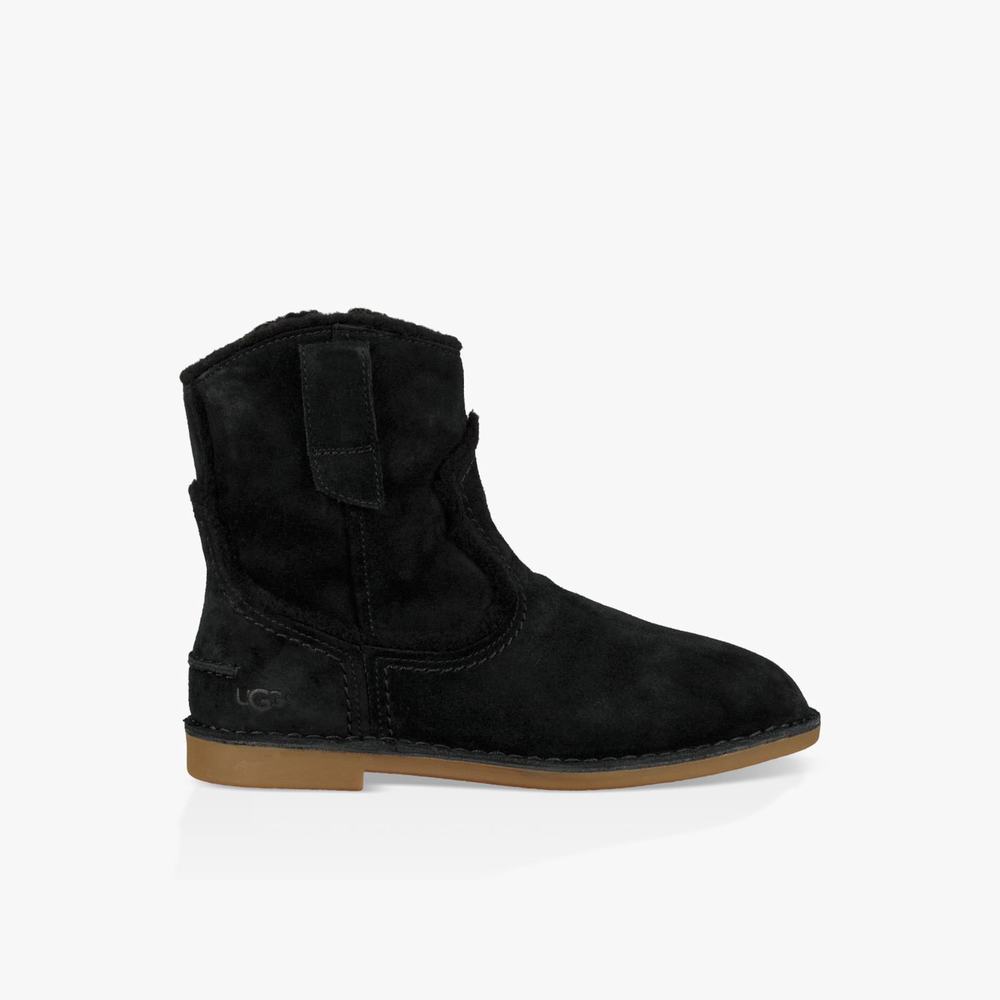 Bottine UGG Catica Femme Noir Soldes 468KEBGO